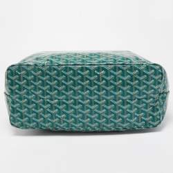 Goyard Green Goyardine Coated Canvas and Leather Saint Louis PM Tote