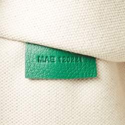 Pre Owned Goyard Green Goyardine Coated Canvas and Leather Villette Tote