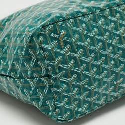 Goyard Green Goyardine Coated Canvas and Leather Saint Louis PM Tote