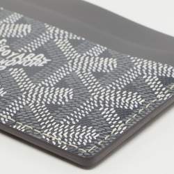 Goyard Grey Goyardine Coated Canvas and Leather Saint Sulpice Card Holder