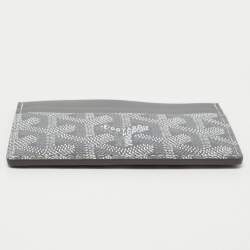 Goyard Grey Goyardine Coated Canvas and Leather Saint Sulpice Card Holder