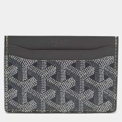 Goyard Grey Goyardine Coated Canvas and Leather Saint Sulpice Card Holder