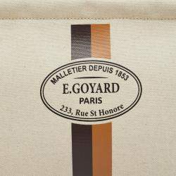 Goyard Cream Canvas Necessaire Organizer Pouch