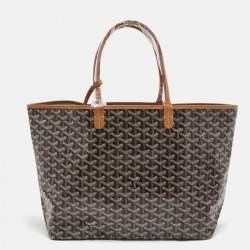 Goyard Goyardine Saint Louis Pm Black Coated Canvas Tote - MyDesignerly