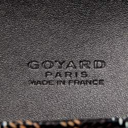 Goyard Blue Goyardine Coated Canvas And Leather Commando Envelope 2 Large Pouch Clutch