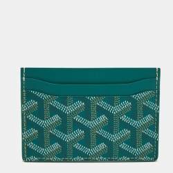 Goyard Green Coated Canvas Saint Sulpice Card Holder
