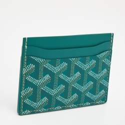 Goyard Green Coated Canvas Saint Sulpice Card Holder