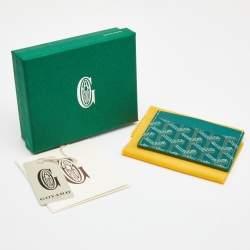 Goyard Green Coated Canvas Saint Sulpice Card Holder