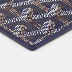 Goyard Blue Coated Canvas Saint Sulpice Card Holder