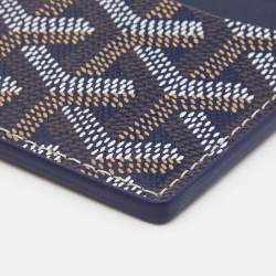 Goyard Blue Coated Canvas Saint Sulpice Card Holder