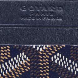 Goyard Blue Coated Canvas Saint Sulpice Card Holder