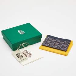 Goyard Blue Coated Canvas Saint Sulpice Card Holder