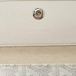 Goyard White Goyardine Coated Canvas and Leather Saint Louis PM Tote
