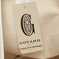 Goyard White Goyardine Coated Canvas and Leather Saint Louis PM Tote