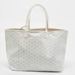 Goyard White Goyardine Coated Canvas and Leather Saint Louis PM Tote