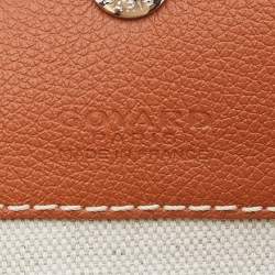 Pre Owned Goyard Brown Goyardine Coated Canvas and Leather Saint Louis GM Tote