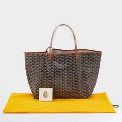 Pre Owned Goyard Brown Goyardine Coated Canvas and Leather Saint Louis GM Tote