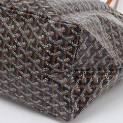 Pre Owned Goyard Brown Goyardine Coated Canvas and Leather Saint Louis GM Tote