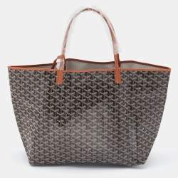 Pre Owned Goyard Brown Goyardine Coated Canvas and Leather Saint Louis GM Tote