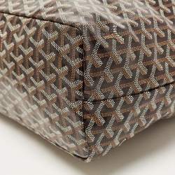 Goyard Black Goyardine Coated Canvas and Leather Saint Louis PM Tote