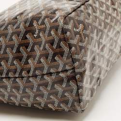 Goyard Black Goyardine Coated Canvas and Leather Saint Louis PM Tote