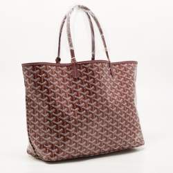 Goyard Burgundy Goyardine Coated Canvas and Leather Saint Louis PM Tote