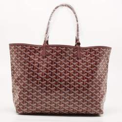 Goyard Burgundy Goyardine Coated Canvas and Leather Saint Louis PM Tote