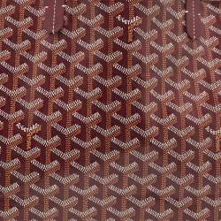Goyard Burgundy Goyardine Coated Canvas and Leather Saint Louis PM Tote