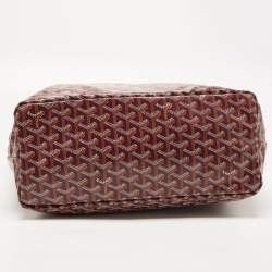 Goyard Burgundy Goyardine Coated Canvas and Leather Saint Louis PM Tote