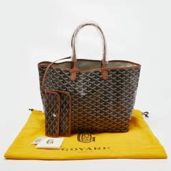 Goyard Brown/Tan Goyardine Coated Canvas and Leather Saint Louis PM Tote