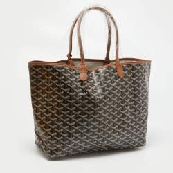 Goyard Brown/Tan Goyardine Coated Canvas and Leather Saint Louis PM Tote