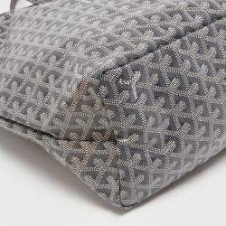 Pre Owned Goyard Grey Goyardine Coated Canvas and Leather Saint Louis GM Tote