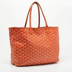 Goyard Orange Goyardine Coated Canvas and Leather Saint Louis PM Tote