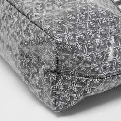 Pre Owned Goyard Grey Goyardine Coated Canvas and Leather Saint Louis PM Tote