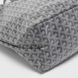Pre Owned Goyard Grey Goyardine Coated Canvas and Leather Saint Louis PM Tote