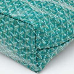 Goyard Green Goyardine Coated Canvas and Leather Saint Louis PM Tote