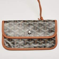 Pre Owned Goyard Brown Goyardine Coated Canvas and Leather Saint Louis PM Tote