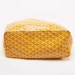 Pre Owned Goyard Mustard Goyardine Coated Canvas and Leather Saint Louis PM Tote