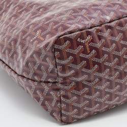 Goyard Burgundy Goyardine Coated Canvas and Leather Saint Louis PM Tote