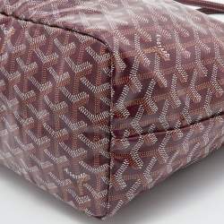 Goyard Burgundy Goyardine Coated Canvas and Leather Saint Louis PM Tote