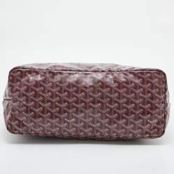 Goyard Burgundy Goyardine Coated Canvas and Leather Saint Louis PM Tote