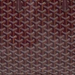 Goyard Burgundy Goyardine Coated Canvas and Leather Saint Louis PM Tote
