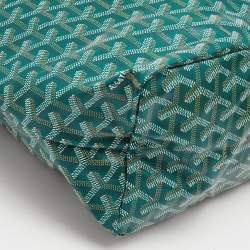 Goyard Green Goyardine Coated Canvas and Leather Saint Louis PM Tote