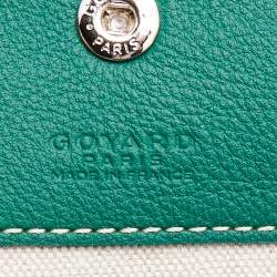 Goyard Green Goyardine Coated Canvas and Leather Saint Louis PM Tote