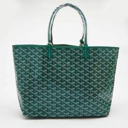Goyard Green Goyardine Coated Canvas and Leather Saint Louis PM Tote