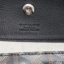Pre Owned Goyard Black Goyardine Coated Canvas and Leather Saint Louis PM Tote