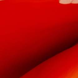 Pre Owned Goyard White/Orange Goyardine Coated Canvas and Leather Poitiers Claire Voice Bag