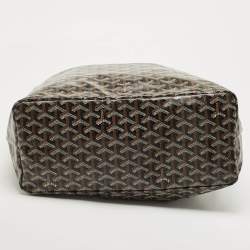 Goyard Black Goyardine Coated Canvas and Leather Saint Louis PM Tote