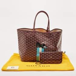 Goyard Burgundy Goyardine Coated Canvas and Leather Saint Louis Special Edition PM Tote