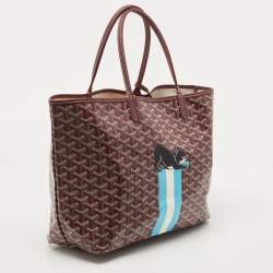 Goyard Burgundy Goyardine Coated Canvas and Leather Saint Louis Special Edition PM Tote